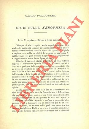 Studi sulle Xerophila.