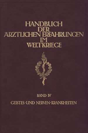 Bild des Verkufers fr Geistes und Nervenkrankheiten. zum Verkauf von Georg Fritsch Antiquariat