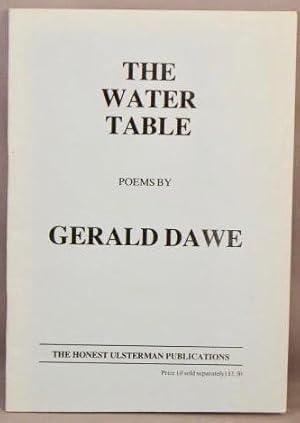 The Water Table: Poems.