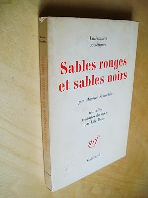 Image du vendeur pour Sables rouges et sables noirs mis en vente par Au Coeur  l'Ouvrage