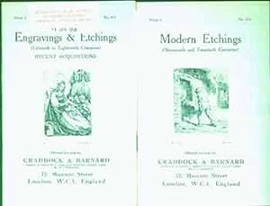 Modern Etchings #114 (Nineteenth & Twentieth) and Engravings & Etchings #115 (Fifteenth to Eighte...