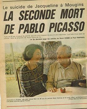 Documents on the Death of Jacqueline Picasso.