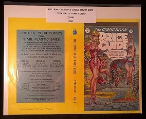 SIGNED Original Cover PROOF of the 1978 Overstreet Comic Book Price Guide