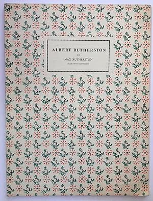 Immagine del venditore per Albert Rutherston, 1881-1953 : an appreciation written on the occasion of an exhibition of the artist's work : Tuesday 17th May until Friday 17th June, 1988 venduto da Joseph Burridge Books