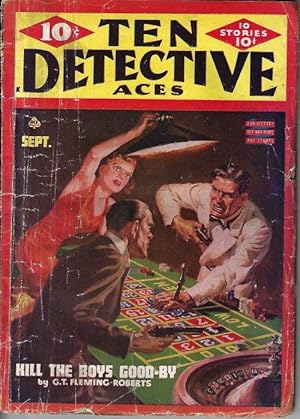 Imagen del vendedor de TEN DETECTIVE ACES: September, Sept. 1944 a la venta por Books from the Crypt