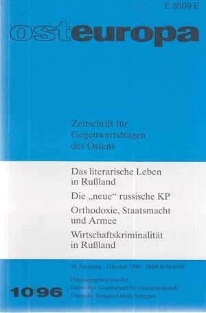10 / 1996. osteuropa. Zeitschrift für Gegenwartsfragen des Ostens. 46. Jahrgang.