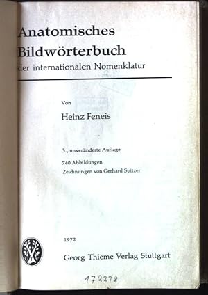 Imagen del vendedor de Anatomisches Bildwrterbuch der internationalen Nomenklatur. a la venta por books4less (Versandantiquariat Petra Gros GmbH & Co. KG)