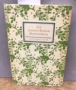 Imagen del vendedor de Des Johannes Butzbach Wanderbchlein. Chronika eines fahrenden Schlers. Insel-Bcherei Nr. 26 a la venta por Kepler-Buchversand Huong Bach