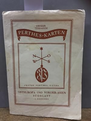 Bild des Verkufers fr Perthes-Karten. Osteuropa und Vorder-Asien Sdblatt 1 : 3000 000 Ubique Terrarum zum Verkauf von Kepler-Buchversand Huong Bach