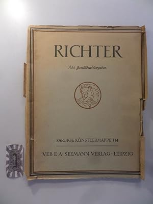 Imagen del vendedor de Ludwig Richter 1803-1884. Acht farbige Gemldewiedergaben. a la venta por Druckwaren Antiquariat
