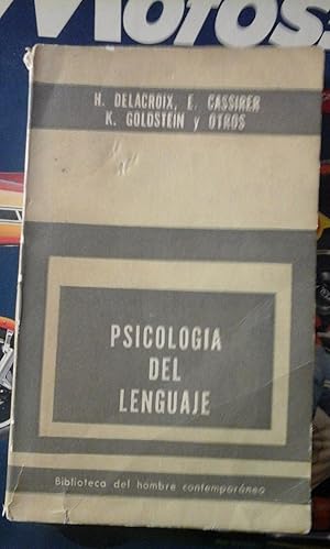 Bild des Verkufers fr PSICOLOGA DEL LENGUAJE (Buenos Aires, 1960) zum Verkauf von Multilibro