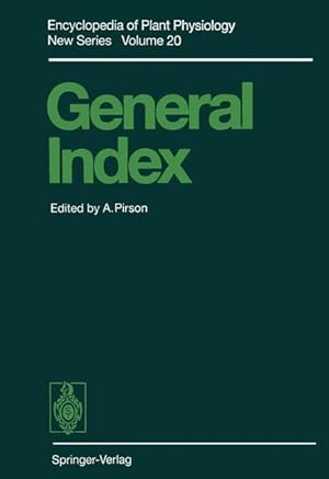 General Index (Encyclopedia of Plant Physiology, Vol. 20).