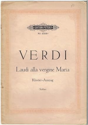 Seller image for Laudi alla vergine Maria: Klavier-Auszug (Edition Peters Nr. 4256c) for sale by Hall of Books