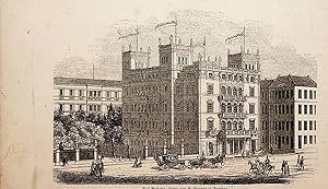DRESDEN, Victoriahotel, Sachsen, Ansicht ca. 1851