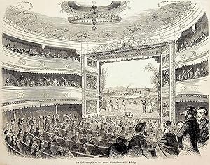 GÖRLITZ, Theater Görlitz, Zuschauerraum, Sachsen, Ansicht ca. 1851