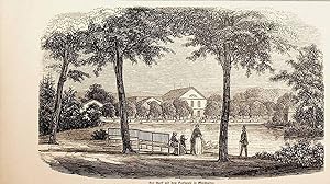 WIESBADEN, Kurhaus mit Park, Hessen, Ansicht ca. 1850