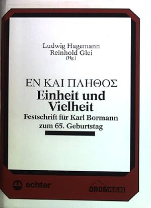 Image du vendeur pour En kai plathos = Einheit und Vielheit : Festschrift fr Karl Bormann zum 65. Geburtstag. Religionswissenschaftliche Studien ; 30 mis en vente par books4less (Versandantiquariat Petra Gros GmbH & Co. KG)