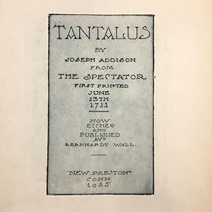 Tantalus by Joseph Addison from The Spectator First Printed June 13th 1711 Now Etched and Publish...