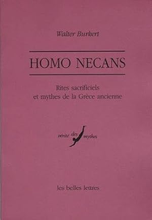 Homo Necans. Rites sacrificiels et mythes de la Grèce ancienne