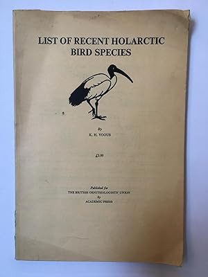 List of recent Holarctic bird species