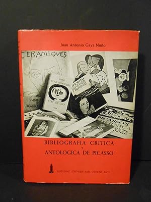 Imagen del vendedor de Bibliografia critica y antologica de Picasso. a la venta por Llibreria Antiquria Casals