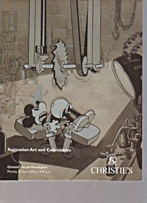 Christies 1996 Animation Art and Collectables