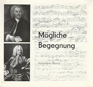 Bild des Verkufers fr Programmheft Paul Barz MGLICHE BEGEGNUNG Premiere 15. November 1986 Intimes Theater Spielzeit 1986 / 87 zum Verkauf von Programmhefte24 Schauspiel und Musiktheater der letzten 150 Jahre