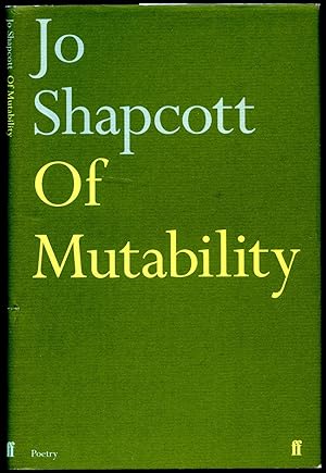 Immagine del venditore per Of Mutability venduto da Little Stour Books PBFA Member