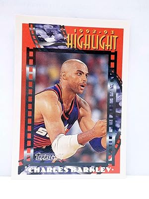 Seller image for TRADING CARD NBA BASKETBALL 1992-93 HIGHLIGHT 1. CHARLES BARKLEY. Upper Deck, 1993 for sale by Libros Fugitivos