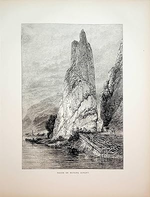 DINANT, Le rocher Bayard de Dinant, Belgique vue ca. 1875