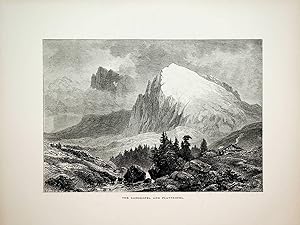 LANGKOFEL und Plattkofel, Südtirol, Ansicht ca. 1875