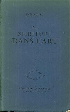 Seller image for Du spirituel dans l'art et dans la peinture en particulier for sale by Libro Co. Italia Srl