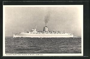 Bild des Verkufers fr Ansichtskarte Canadian Pacific Liner Empress of Britain, Passagierschiff zum Verkauf von Bartko-Reher