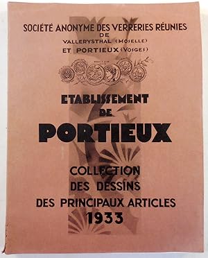 Etablissement De Portieux. Collection Des Dessins Des Principaux Articles 1933