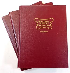Image du vendeur pour The Elsholz Collection of Early American Glass. Three [3] Volumes - 1, 2, 3, Sessions, I, II, III, IV, V, VI mis en vente par Resource Books, LLC