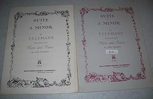 Immagine del venditore per Suite in A Minor by Telemann for Flute and Piano (2 books) venduto da Easy Chair Books