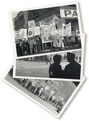 Three Amateur Photographs of an Anti-Soviet Street Protest, New York, 1952