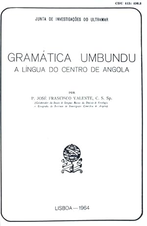 Seller image for GRAMTICA UMBUNDO. for sale by Livraria Castro e Silva