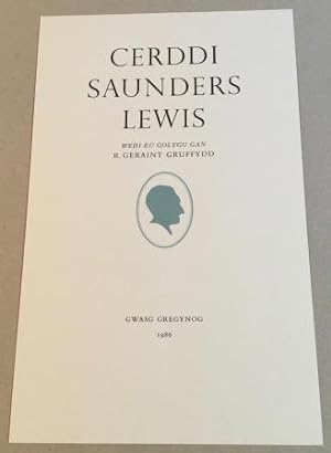 Seller image for Prospectus for CERDDI SAUNDERS LEWIS. for sale by Richard V. Wells ABA, ILAB