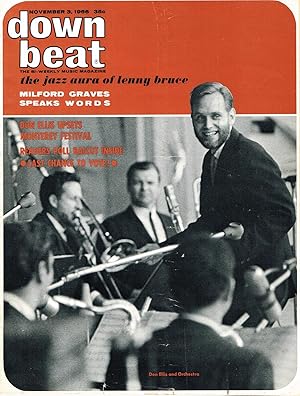 Down Beat : The Jazz Aura Of Lenny Bruce : Volume 33 / Number 22 / November 3rd. 1966 :