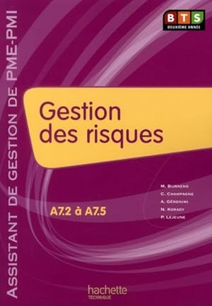 gestion des risques ; BTS 2ème année PME/PMI ; livre de l'élève (édition 2010)