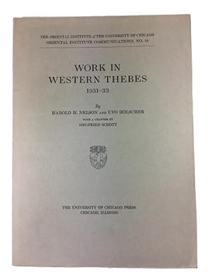 Seller image for Work in Western Thebes 1931-33 for sale by McBlain Books, ABAA