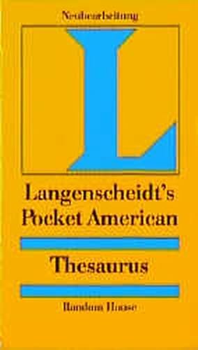 Bild des Verkufers fr Langenscheidt's Pocket American, Thesaurus zum Verkauf von Gerald Wollermann