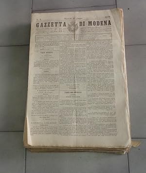 GAZZETTA DI MODENA - foglio officiale per gli atti del governo - ANNATA 1859 dal numero 02 del 21...