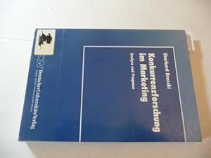 Bild des Verkufers fr Konkurrenzforschung im Marketing : Analyse und Prognose zum Verkauf von Gebrauchtbcherlogistik  H.J. Lauterbach