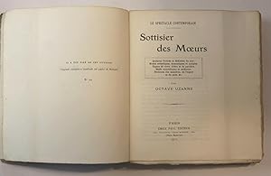 SOTTISIER DES M URS. Vanités, Croyances et Ridicules du jour. Façons de vivre. Modes esthétiques,...