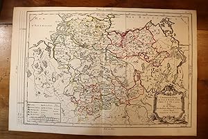 1765 1770 Map Carte géographique Atlas Moithey Basse Saxe