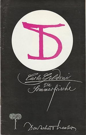 Seller image for Programmheft Carlo Goldoni: DIE SOMMERFRISCHE Premiere 22. Mai 1974 for sale by Programmhefte24 Schauspiel und Musiktheater der letzten 150 Jahre