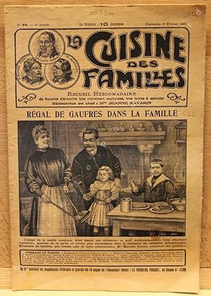 Imagen del vendedor de La Cuisine des Familles N 86 : Rgal de gaufres dans la famille - . a la venta por Librairie-Bouquinerie Le Pre Pnard