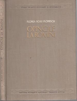 Bild des Verkufers fr Opincile la romini ( = Studii de arta populara si etnografie, I ). - Din continut: problema originii si cele mai vechi urme si reprezentari de opinci in spatiul iliro - tracic / Primele documente despre opinci la romini / Opincile la Romini si ariile lor de raspindire. zum Verkauf von Antiquariat Carl Wegner